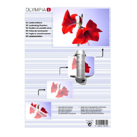 Olympia Ζελατίνες, Φύλλα Πλαστικοποίησης Α3 80mic. 50τμχ