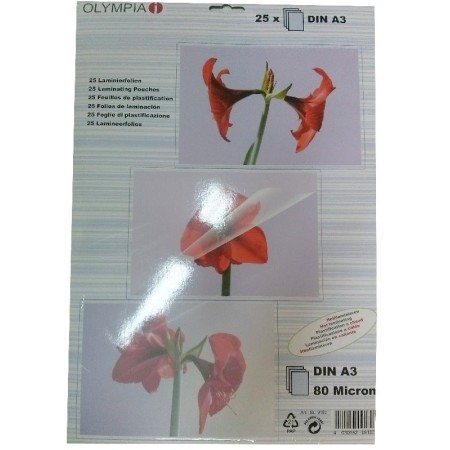 Διαφάνειες πλαστικοποίησης Olympia  Α3- 80MIC 25 PCS